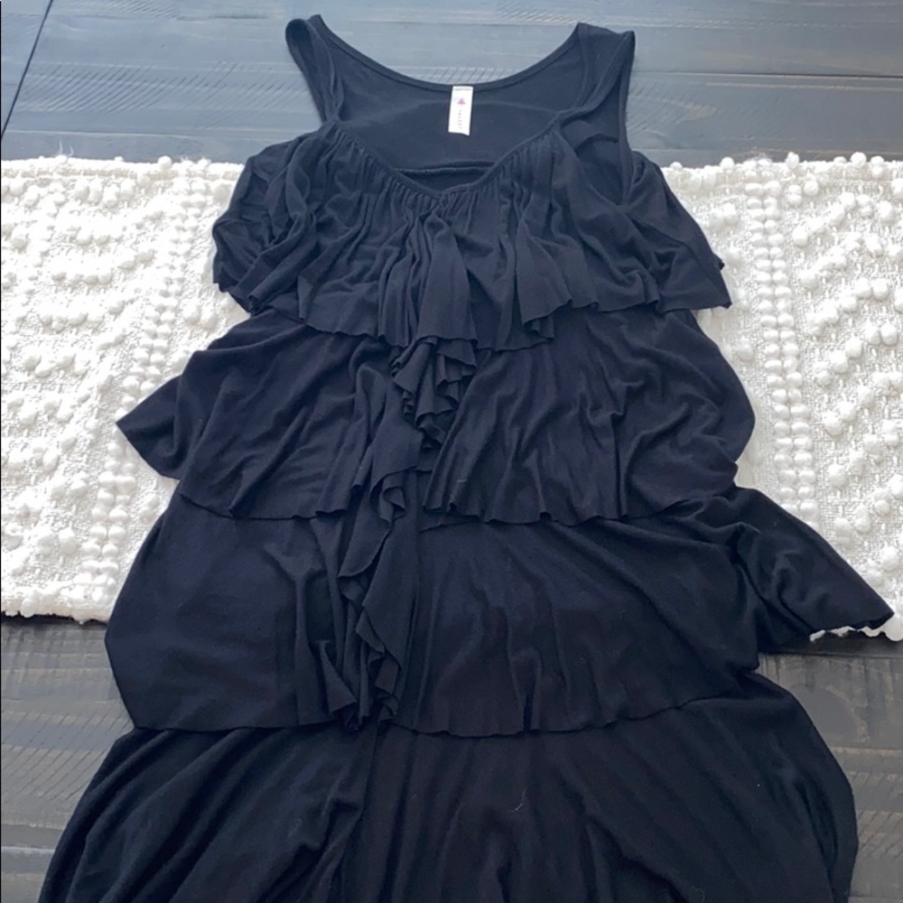 Ventti Black ruffle dress